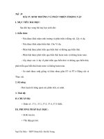 Giáo án sinh học bài sinh trưởng và phát triển của động vật