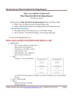 Bài tập môn học Phân tích thiết kế hệ thống thông tin