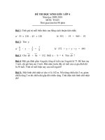 Đề thi HSG huyện Lớp 4 (09-10)