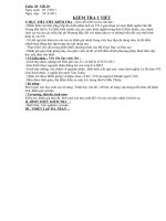 TIẾT KIỂM TRA 1 TIẾT CÓ MA TRẬN MỚI(HAY)