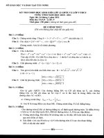 Đề thi học sinh giỏi Toán vòng tỉnh_2011