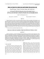 báo cáo khoa học đề tài NÂNG CAO TÍNH KHẢ THI CHÍNH SÁCH KHUYẾN NÔNG TRÊN ĐỊA BÀN HÀ NỘI
