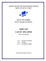 Đồ án tốt nghiệp khoa xây dựng Thiết kế cao ốc Hòa Bình