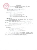 Tên các bài dạy trong hội thi GVG - THCS tỉnh Hòa Bình Năm học 2010 - 2011h