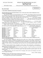 Đề thi thử THPT quốc gia môn tiếng anh lần 5 năm 2015 sở GD đt vĩnh phúc