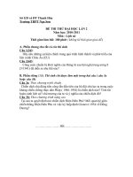 Đề thi thử ĐH sử lần 2