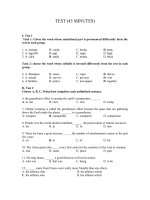 test 45'' tiếng anh 11