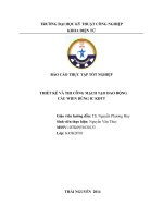 BÁO CÁO THỰC TẬP-THIẾT KẾ VÀ THI CÔNG MẠCH TẠO DAO ĐỘNG