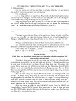 Kế hoạch lễ tổng kết năm học 2015