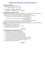 Order and request in Reported Speech (Câu mệnh lệnh trong lời nói gián tiếp)