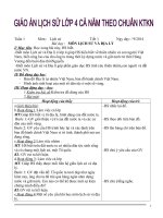 Giáo án Lịch sử Lớp 4 cả năm theo Chuẩn KTKN