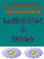 Tập đọc lớp 2 Những quả đào năm 2011