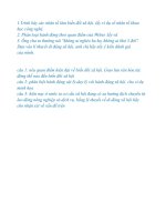 đề thi môn xã hội học - Đại học Thương Mại