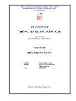 BÁO CÁO THỰC TẬP-ĐIỀU KHIỂN TÁN SẮC