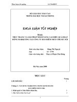 THỰC TRẠNG VÀ GIẢI PHÁP NHẰM NÂNG CAO HIỆU QUẢ HOẠT ĐỘNG MARKETING TẠI CÔNG TY BẢO HIỂM NHÂN THỌ HÀ NỘI.DOC