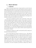 BÁO CÁO THỰC TẬP-THỰC TRẠNG NGÀNH LOGISTICS VIỆT NAM VÀ GIẢI PHÁP KHẮC PHỤC