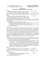 Đề chuyên lý vào 10 KHTN 2007