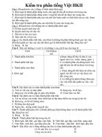 Đề cương ôn tập môn Tiếng Việt 9 HKII