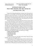 BÁO CÁO THỰC TẬP-KẾ HOẠCH CHIẾN LƯỢC PHÁT TRIỂN TRƯỜNG TIỂU HỌC GIO QUANG 2010-2015