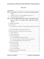 luận văn quản trị kinh doanh Các đặc điểm kinh tế kỹ thuật và hệ thống quản trị của Công ty CP công nghệ môi trường Toàn Á