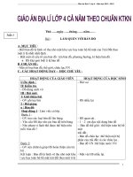 Giáo án Địa lí Lớp 4 cả năm theo Chuẩn KTKN