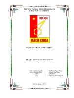 BÁO CÁO THỰC TẬP-ĐỀ TÀI THAM QUAN TÒA NHÀ FPT