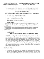 BÁO CÁO THỰC TẬP-GIÁO DỤC TRẢI NGHIỆM DI SẢN TRONG NHÀ TRƯỜNG