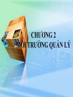 BÀI BÁO CÁO-CHƯƠNG 2-MÔI TRƯỜNG QUẢN LÝ