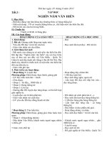 Giáo án lớp 5 tập đọc nghìn năm văn hiến