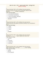 ĐỀ THI THỬ THPT quốc gia Môn Tiếng Anh