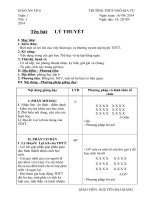 Giáo án Thể dục lớp 6 trọn bộ_CKTKN_Bộ 4