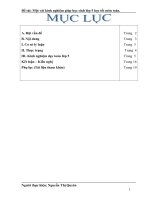 BÁO CÁO THỰC TẬP-MỘT SỐ KINH NGHIỆM GIÚP HỌC SINH LỚP 5 HỌC TỐT MÔN TOÁN