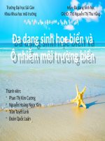 BÁO CÁO THỰC TẬP-Đa dạng sinh học biển và môi trường biển