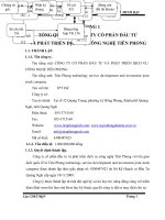 luận văn kế toán Công tác hạch toán kế toán tại Công ty cổ phần đầu tư và phát triển dịch vụ công nghệ Tiên Phong