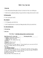 Giáo án toán 9 bài căn bậc hai