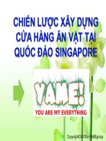 BÁO CÁO THỰC TẬP-CHIẾN LƯỢC XÂY DỰNG CỬA HÀNG ĂN VẶT TẠI QUỐC ĐẢO SINGAPORE