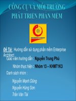 BÁO CÁO THỰC TẬP- Hướng dẫn sử dụng phần mềm Enterprise Architect