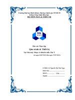 BÁO CÁO THỰC TẬP-QUÁ TRÌNH VÀ THIẾT BỊ Tại Nhà máy Nhựa và Khuôn mẫu Tân Ý