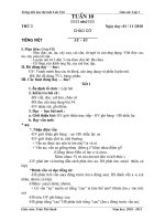 GIÁO ÁN LỚP 1- TUẦN 10(SÁNG - OANH)