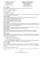 Đề thi và đáp án Hóa thi HSG Tam Dương VP vòng 2 2011
