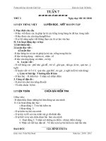 GIÁO ÁN LỚP 1- TUẦN 7(CHIỀU - OANH)