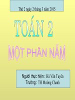 Bài giảng điện tử Một Phần Năm