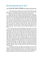 Bài dịch tiếng Anh lớp 12 bài 6