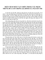 Phân tích nhân vật Chiến trong Những đứa con trong gia đình của Nguyễn Thi