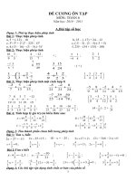 đề cương ôn tập học kỳ 2 toán 6