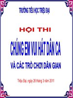 HOẠT ĐỘNG 26-3-2011 (2)