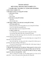 Đối tượng và nhiệm vụ của môn học tư tưởng Hồ Chí Minh.