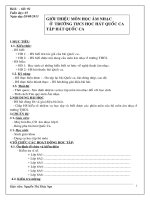 Giáo án Âm nhạc lớp 6 trọn bộ_CKTKN_Bộ 13