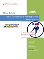 BÁO CÁO THỰC TẬP-Hanoi-Amsterdam Olympiad in INFORTMATICS