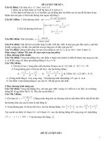 ĐỀ THI THỬ ĐẠI HỌC HAY- CÓ LỜI GIẢI